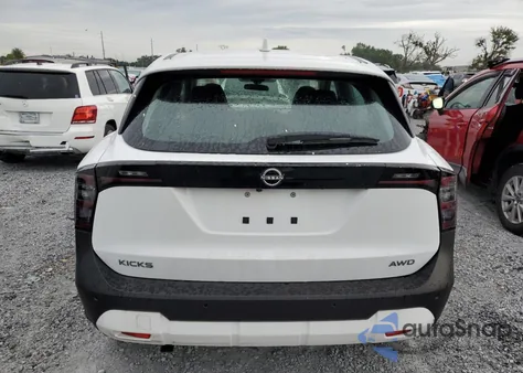 2025 Nissan Kicks S из США, поврежденный, VIN 3N8AP6BB7SL380420